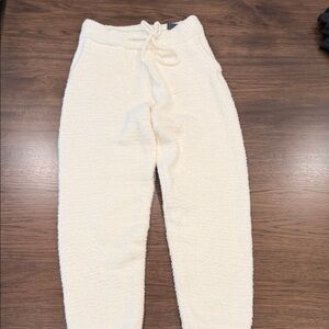 Abercrombie & Fitch Cream Women's Soft AF Joggers